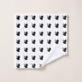 Personalisiertes Geschenk für Katzenliebhaber  Badhandtuch Set (Waschlappen)