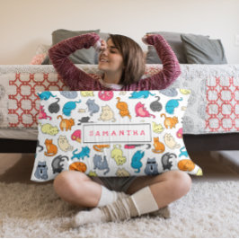 Personalisiertes Geschenk für Katzenliebhaber Lendenkissen