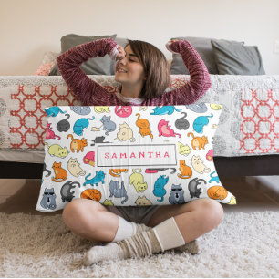 Personalisiertes Geschenk für Katzenliebhaber Lendenkissen