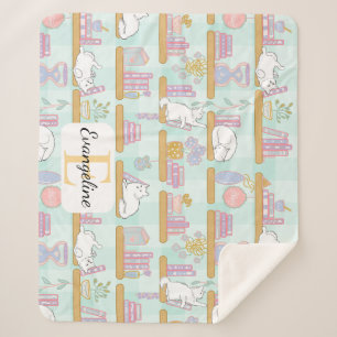 Personalisiertes Geschenk für Katzenliebhaber mit Sherpadecke