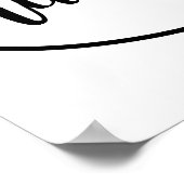 Personalisiertes Geschenk für Krankenschwester Poster (Ecke)