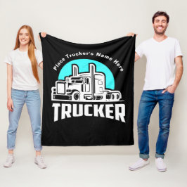 Personalisiertes Geschenk für LKW Fleecedecke