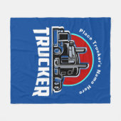 Personalisiertes Geschenk für LKW Fleecedecke (Vorderseite (Horizontal))