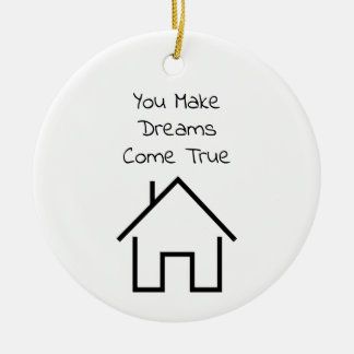 Personalisiertes Geschenk für Makler-Weihnachtsbau Keramik Ornament