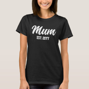 Personalisiertes Geschenk für Mama Est Jahr für Ju T-Shirt