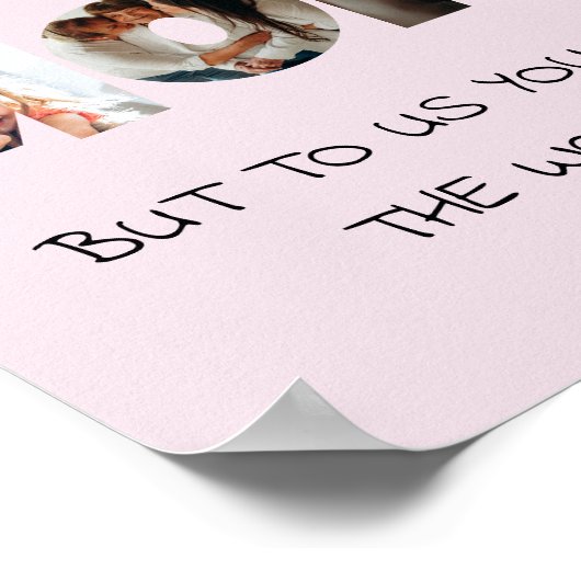 Personalisiertes Geschenk für MAMA FotoCollage Pri Poster (Ecke)