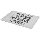Personalisiertes Geschenk für Mama Schneidebrett (Ecke)