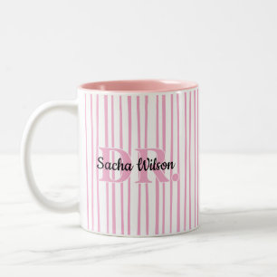 Personalisiertes Geschenk für Mediziner Zweifarbige Tasse