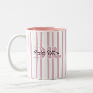 Personalisiertes Geschenk für Mediziner Zweifarbige Tasse