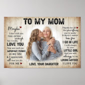 Personalisiertes Geschenk für meine Mama aus dem T Poster (Vorne)