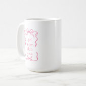 Personalisiertes Geschenk für Mutter mit Mädchen, Kaffeetasse (Vorderseite Links)