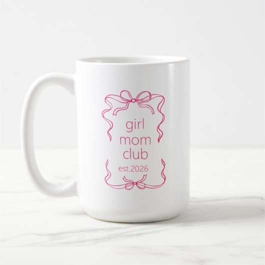 Personalisiertes Geschenk für Mutter mit Mädchen, Kaffeetasse (Links)