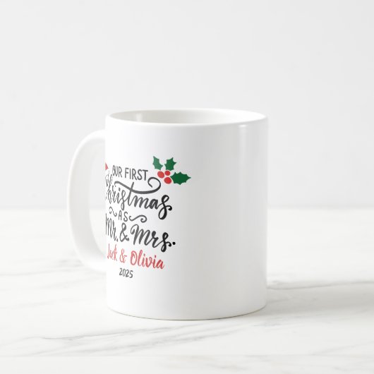 Personalisiertes Geschenk für Neugeborene Kaffeetasse (Vorderseite Links)