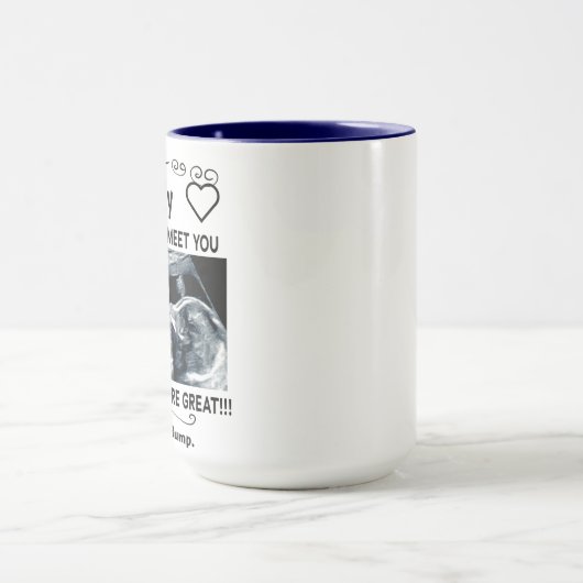 Personalisiertes Geschenk für Neuväter vom ungebor Tasse (Zentrum)