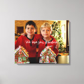 Personalisiertes Geschenk für Oma Wrapped Canvas 2 Leinwanddruck (Vorderseite)
