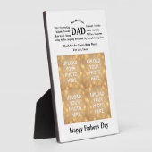 Personalisiertes Geschenk für Papa Fotoplatte (Seite)