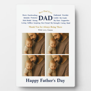 Personalisiertes Geschenk für Papa Fotoplatte