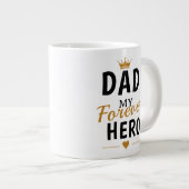 Personalisiertes Geschenk für Papa Jumbo-Tasse (Vorderseite Rechts)