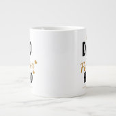Personalisiertes Geschenk für Papa Jumbo-Tasse (Vorderseite)