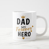 Personalisiertes Geschenk für Papa Jumbo-Tasse (Rechts)