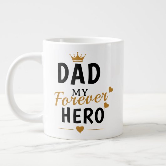 Personalisiertes Geschenk für Papa Jumbo-Tasse (Links)