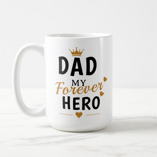 Personalisiertes Geschenk für Papa  Kaffeetasse (Links)