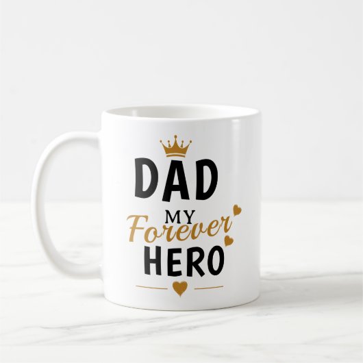 Personalisiertes Geschenk für Papa  Kaffeetasse (Links)