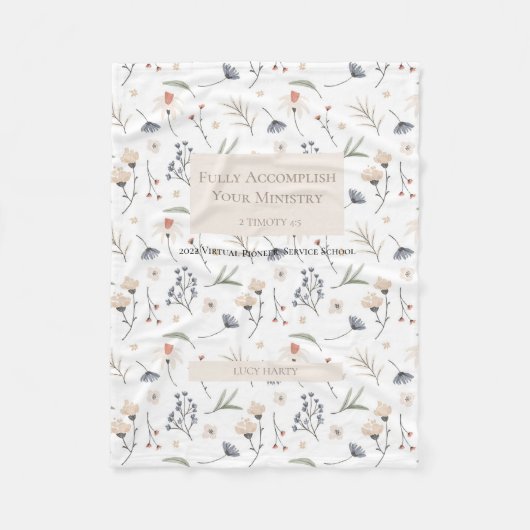 Personalisiertes Geschenk für Pionierschwestern de Fleecedecke (Vorderseite)