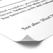 Personalisiertes Geschenk für Psychiater Poster (Ecke)