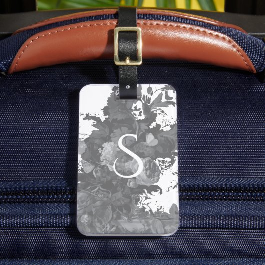 Personalisiertes Geschenk für Schwarz und Weiß Gepäckanhänger (Vorderseite Insitu 2)