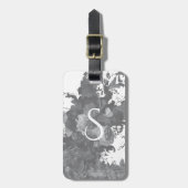 Personalisiertes Geschenk für Schwarz und Weiß Gepäckanhänger (Vorderseite vertikal)