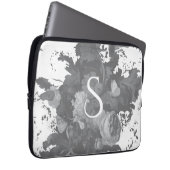 Personalisiertes Geschenk für Schwarz und Weiß Laptopschutzhülle (Vorne Rechts)