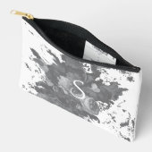 Personalisiertes Geschenk für Schwarz und Weiß Zubehörtasche (Offen)