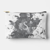 Personalisiertes Geschenk für Schwarz und Weiß Zubehörtasche (Vorderseite)