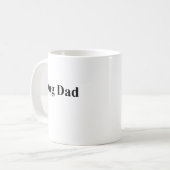 Personalisiertes Geschenk für schwarzen Labradorgo Kaffeetasse (Vorderseite Links)