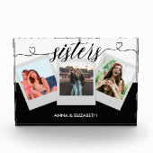 Personalisiertes Geschenk für Sister Modern Simple Fotoblock (Vorderseite)