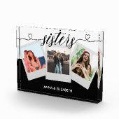 Personalisiertes Geschenk für Sister Modern Simple Fotoblock (Rechts)