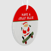 Personalisiertes Geschenk für Skateboarder Ornament (Vorderseite)
