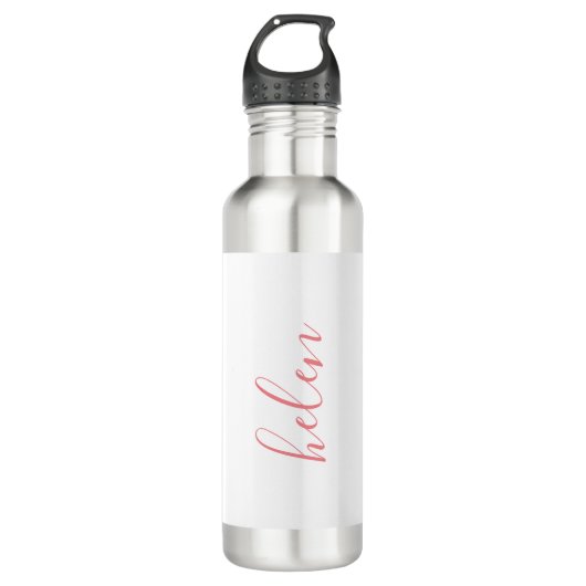 Personalisiertes Geschenk für Skriptnamen Benutzer Edelstahlflasche (Vorderseite)