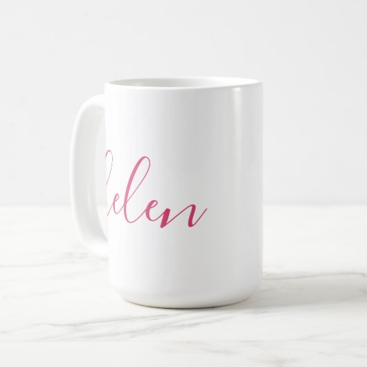 Personalisiertes Geschenk für Skriptnamen Benutzer Kaffeetasse (Vorderseite Links)
