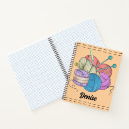 Personalisiertes Geschenk für Stricker, Stricken, Notizblock