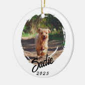 Personalisiertes Geschenk für Tierliebhaber - Benu Keramik Ornament (Links)