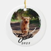 Personalisiertes Geschenk für Tierliebhaber - Benu Keramik Ornament (Hinten)