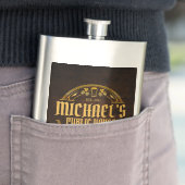 Personalisiertes Geschenk für Trauzeugen im rustik Flachmann (Beispiel)