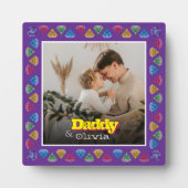 Personalisiertes Geschenk für Vater - Foto-Speiche Fotoplatte (Vorderseite)