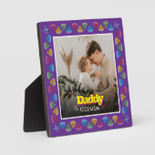 Personalisiertes Geschenk für Vater - Foto-Speiche Fotoplatte (Vorderseite)