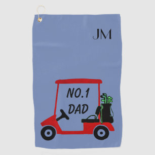 Personalisiertes Geschenk für Vater Golfhandtuch