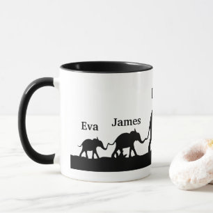 Personalisiertes Geschenk für Vati-Elefant-Tasse Tasse