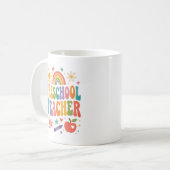 Personalisiertes Geschenk für Vorschullehrer Kaffeetasse (Vorderseite Links)