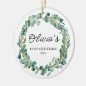 Personalisiertes Geschenk | Individueller Name als Keramik Ornament (Links)